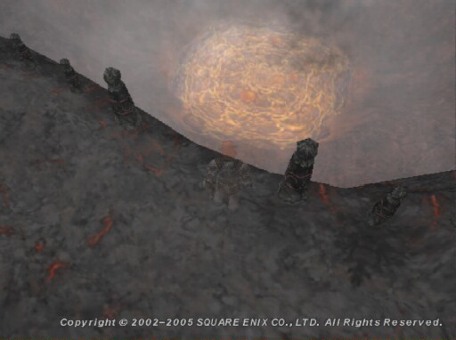 the middle of the volcano O.o  Ifrit's Caldron