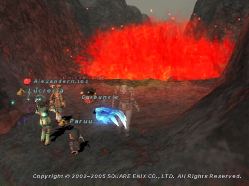 Lava crosses path at Ifrit's Cauldron